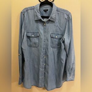 Talbots Light Blue Chambray Shirt